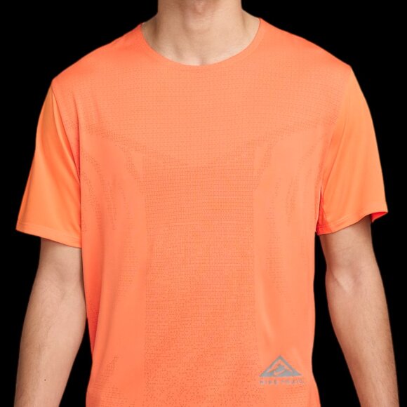 NEW Nike Dri-FIT Trail Rise 365 Men’s Running Top Orange DM4646-885, Size Large - Picture 10 of 11